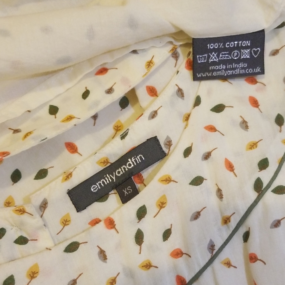 🍂 Leaf Print Dress with POCKETS! - Picture 5 of 8